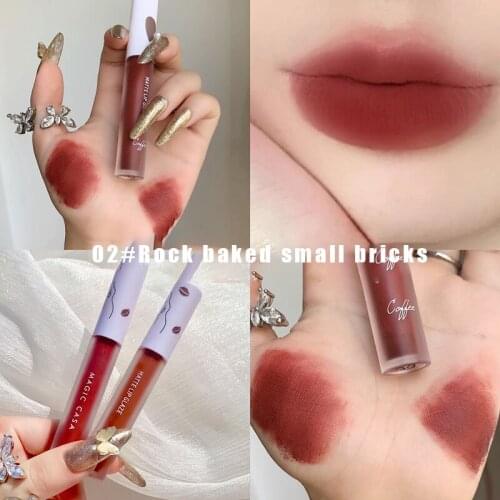 6 Colors Lipstick Makeup Velvet Matte Lip Gloss Matte Waterproof Long Lasting Lip Glaze Red Lip Stick For Women Cosmetic TSLM2