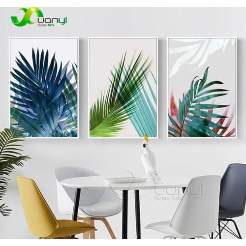 Canvas Nordic Leaves Prints And Poster Wall Art Picture Nordic Decoration Wall Art Canvas Painting For Living Room Unframed