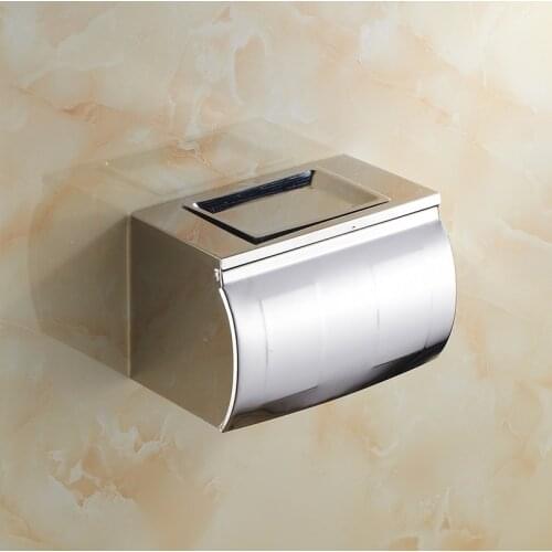 Creative Stainless Steel bathroom tissue box holder, Kitchen waterproof paper holder box, Toilet paper roll holders wall mounted