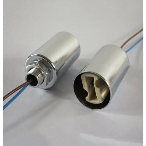 G9 Socket Ceramic Base Halogen LED Lamp Bulb Light Holder chrome Case 10pcs