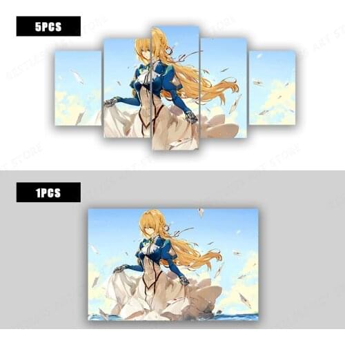Violet Evergarden Poster Hot Anime Canvas Painting Wall Pictures For Living Room Home Decor Cuadros