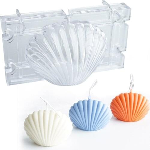 Durable New Scented Candle Mold Seashell Scallop Shell Candle Mold Handmade Soap Mold Used To Make Exquisite Soap