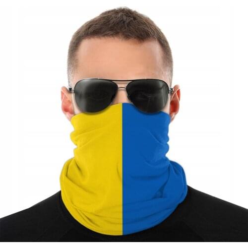 Flag Of Ukraine Scarf Half Face Mask Unisex Fashion Tube Scarf Neck Bandanas Versatility Headwear Biking Hiking