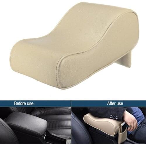 Universal Car Center Console Cushion Leather Armrest Pad Rest Pillow Mat Soft Sponge Armrests Car Interior Accessories