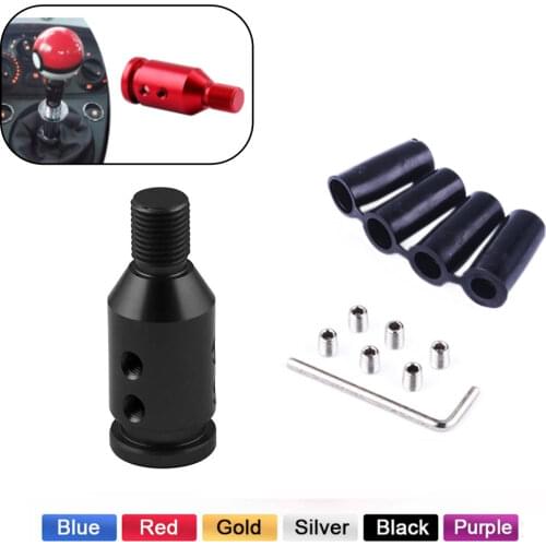 JDM Racing Universal Aluminum Shift Knob Adapter Fit for Non Threaded Shifter Auto shifters M12x1.25mm/M10x1.5mm