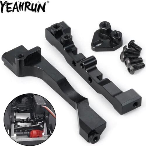 YEAHRUN RC Car Servo Mounts for 1:10 RC Crawler Axial SCX10 III AXI03007 Aluminum Alloy Servo Stand Upgrade Parts