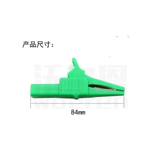 4mm jack safety high pressure test clip pure copper insert crocodile clip insulation positive and negative bipolar clip