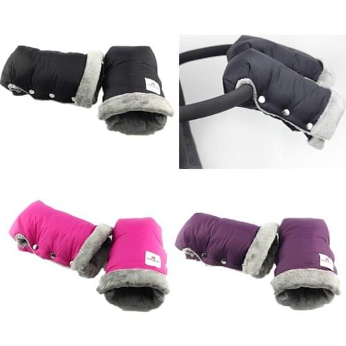 Winter Warm Stroller Gloves Mittens Pushchair Hand Muff Waterproof Pram Gloves XXFE