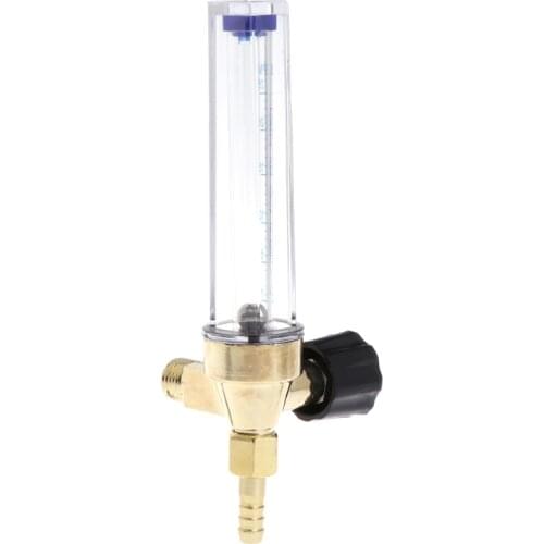 1/4PT Thread 7mm Barb Argon Ar CO2 Gas Flow Meter Ar Welding Regulator 0.35 MPA
