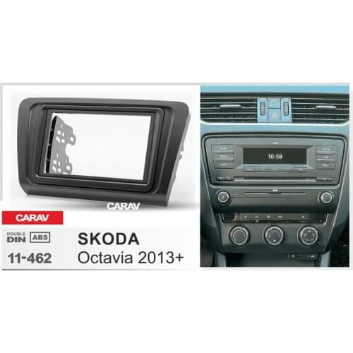 CARAV 11-462 Top Quality Radio Fascia for SKODA Octavia 2013+ Stereo Fascia Dash CD Trim Installation Kit