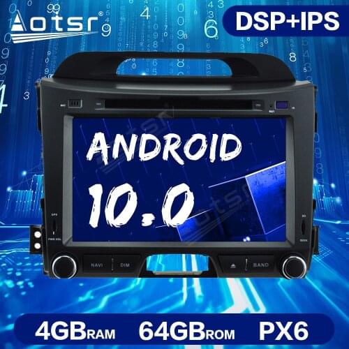 Android 10.0 4GB+64GB Car No DVD Player GPS Navigation For KIA Sportage 3 4 2010-2016 Car Multimedia Radio Auto Stereo Head Unit