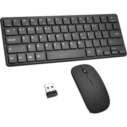Wireless Keyboard And Mouse Combo Silent With Receiver 64 Keys For Windows PC Dropshipping Wholesale