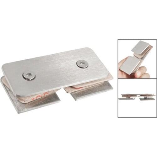 Frameless Shower 10mm Thick Glass Double Clip Holder for Side Panel 2pcs