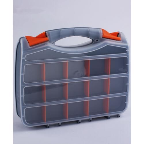 Double side box Parts storage plastic box Screw Tool box Electronic boxes W132