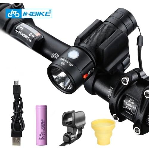 INBIKE Bike Light Bicycle Flashlight LED Bike Front Light Cycling 1000 Lumens Waterproof USB Rechargeable Headlight Biking Lamp