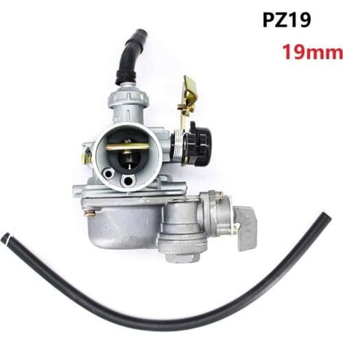 Carburetors Accessories PZ19 19mm Motorcycle Carb Carburetor For 50cc 70cc 90cc ATV Buggy Kart Horizontal Engine