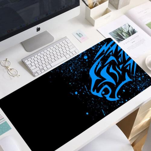 Red Leopard-Excovip Extra Long Large XL Gaming Desk Mat Smooth Surface Non-Slip Rubber Mouse Pad Mat with Designs Gamer mousepad