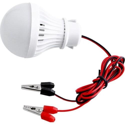 Hot Sales Portable 12V 5W LED Bulbs for Camping Solar Hunting Emergency Clip Light