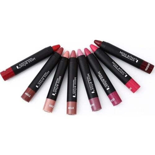 Matte Lipsticks Waterproof Matte Lipstick Lip Sticks Cosmetic Easy to Wear Matte Makeup Lipstick