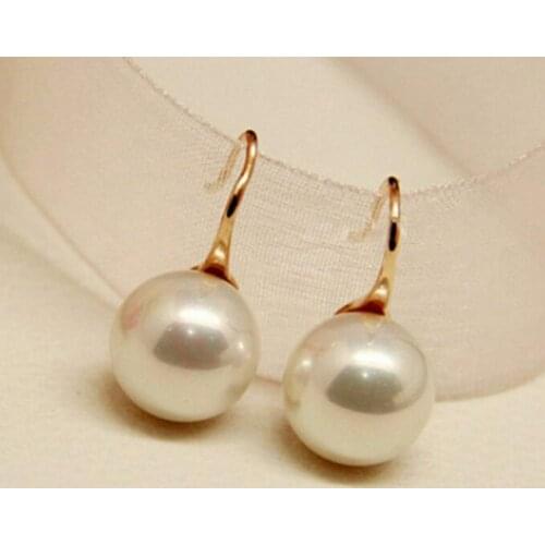 Fashion Women Earrings Faux Pearl Gold Ear Hooks Earrings Party Statement Earrings Modern Jewelry Gift Sliver oorbellen kolczyki