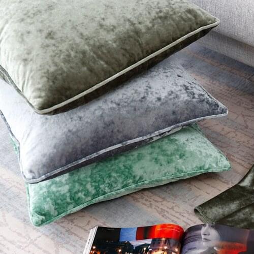 Ice Velvet Pillowcase Cushion Cover for Living Room Sofa Solid Color Throw Pillow Case Cushion Cover Pillow Cover Square 50x50cm