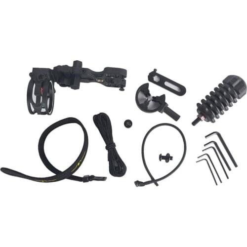 Whole set Combo 3-pin Bow Sight Arrow Rest Bow Stabilizer Peep Sight D-Loop Release Rope Compound Bow Archery Accessories