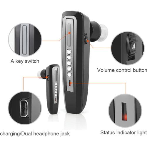S-101 Mini Hearing aid Sound Amplifier Digital Rechargeable Bluetooth Style USB Stealth for the Elderly Portable Adjustable Tone