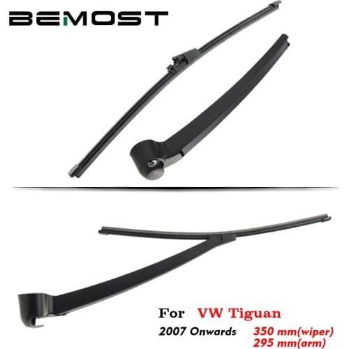 BEMOST Auto Car Rear Windscreen Wiper Arm Blade Soft Natural Rubber For Volkswagen Tiguan 350MM Hatchback Year From 2007 To 2018