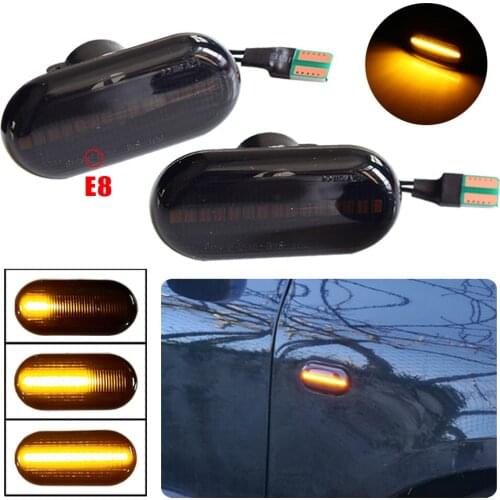 2pcs LED Side Marker Turn Signal Light For Renault MEGANE Scenic (JA0/1_) Dynamic Repeater Sequential Indicator Lamp Blinker