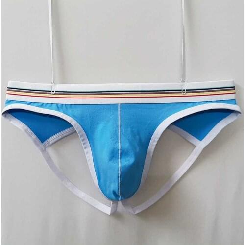 Sexy Men Underwear Thong Jockstrap Briefs Backless Cotton Jock Strap Homme Slip Erotic String Homens Cueca Gay Penis Pouch