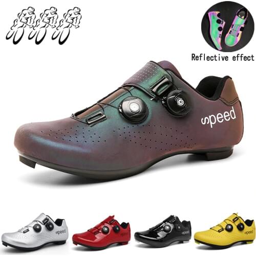 Road Riding Mountain Bike Shoes Lock Step Suit Breathable Dynamic Hard Soled Cycling Men and Women