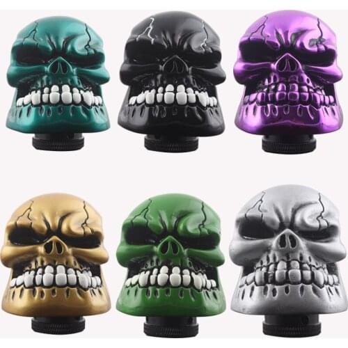6 colors Universal Manual Gear Shift Knob Shifter Lever Knob Big Mouth Skull Gear Knob Pomo Marchas Car truck Accessories