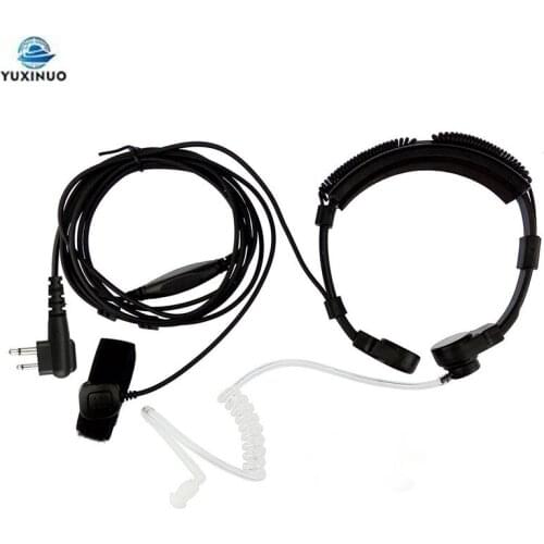 Extendable Throat Microphone Air Tube Earpiece Walkie-talkie Laryngophone Headset For Motorola CP040 CP140 CP200 EP450 Radio