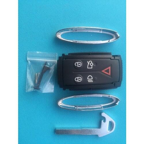 ZABEUDEIR New Replacement Key Blank For JAGUAR X TYPE S XKR XF XK 5 Button Remote Smart FOB Case Shell Blade Uncut No Logo Parts