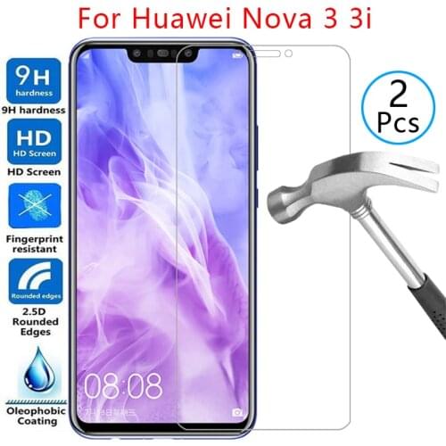 Tempered glass screen protector for huawei nova 3i 3 i case cover on huawey nova3 nova3i i3 6.3 protective phone coque bag 360