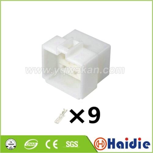 2sets 9pin auto plastic wiring harness cable connector with terminals