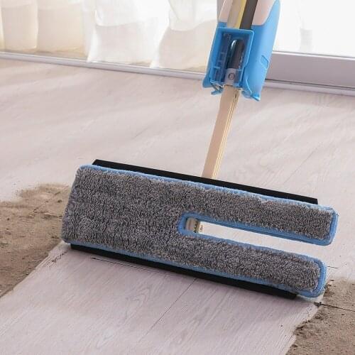 Automatic Double-Side Flat Mop Comfort handle Mop Household Floor Cleaning Tool Living Room Kitchen Clean Tool for Lazy DQ9087-4