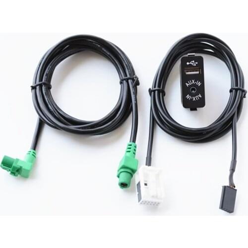 Car Original CD Audio Cable AUX-in USB Socket Switch Cable For BMW E60 E61 E63 E64 E87 E90 E70 F25 AUX USB Harness Wire