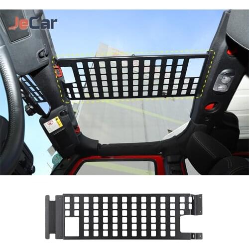 Aluminum Alloy Car Roof Rack Hard Top Molle Panel For 4 Door Jeep Wrangler JK 2007-2017 Luggage Carrier Holder Accessories