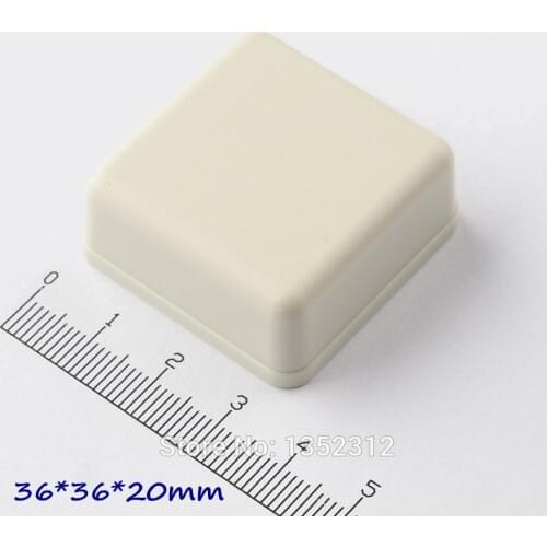 Free shipping 6 pcs/lot 36*36*20mm plastic instrument box electronic abs plastic enclosure outdoor box junction box switch box