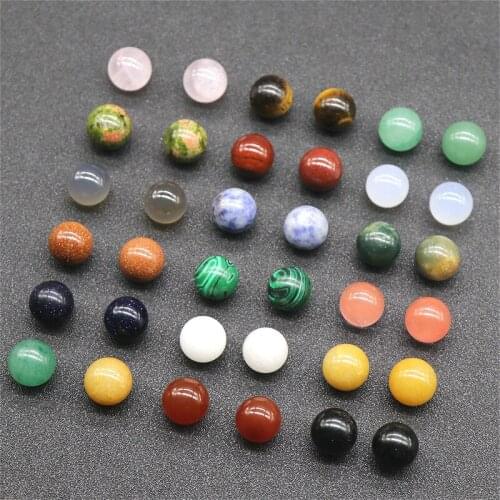 20pcs /Bag Natural Crystal Gem 6,8,10,12mm Semi-precious Non-porous Beads Jewelry Making DIY Ring Necklace Bracelet Accessories
