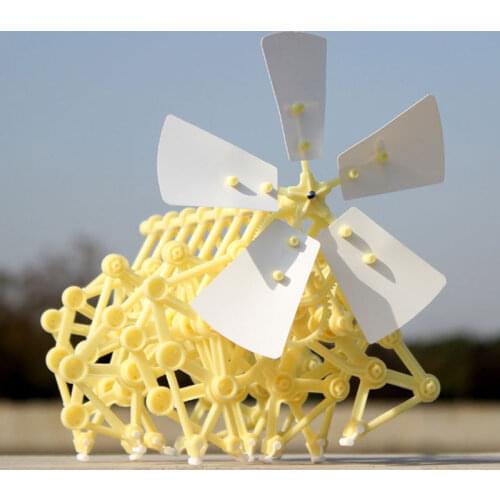 Ceative Education Toys For Kids Mini Strandbeest Model Wind Power Beast Toys Blocks Monster Windmill Science Toys For Child
