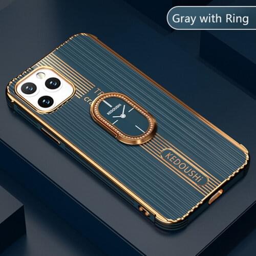 Ring bracket case for iPhone 12 Pro Max mini Case 11 Pro SE 2020 Slim Soft TPU Back Holder Cover for iPhone XS MAX XR 8 7 Plus