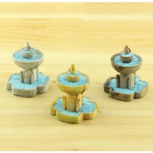 DIY Artificial Fountain Miniature Fairy Garden Decorations Houses Mini Craft Micro Landscaping Decor Home Decoration Accessories