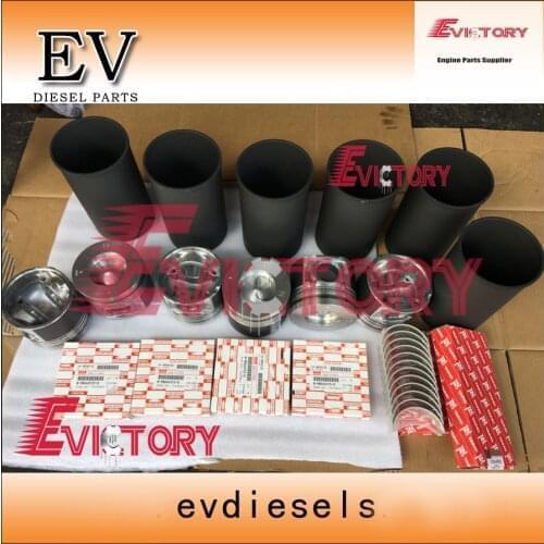 For Isuzu FVR Euro III Truck engine rebuild kit 6HK1 6HK1-TC 6HK1T piston cylinder liner piston ring+gasket kit bearing