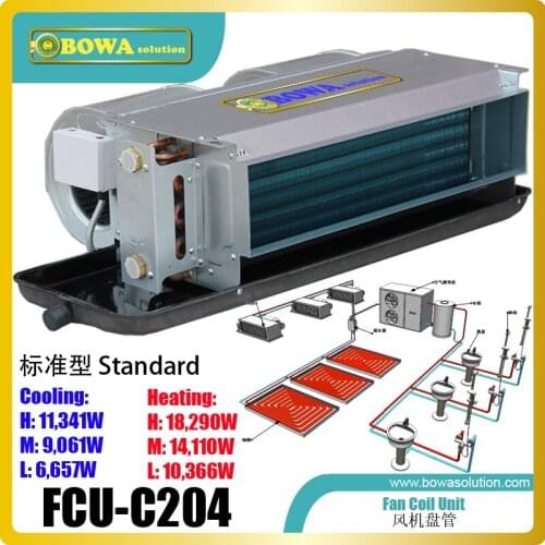 FCU cooling capacity depends on the temperature of the air entering & leaving the unit and volume being moved through the unit
