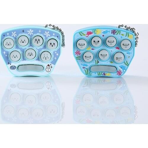 Mini Console Game Machine Childrens Handheld Nostalgic Portable Mini Hamster game machine Console Keychain Toy Backpack Decor