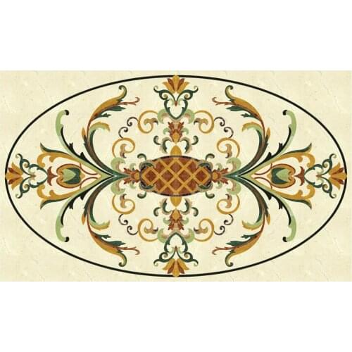 Marble medallion, waterjet medallion