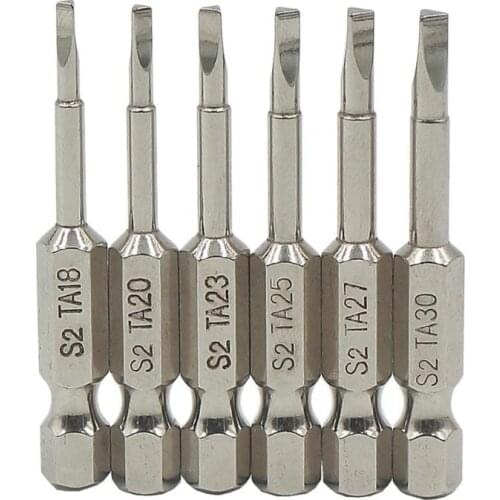 6pcs Magnetic Triangle Screwdriver Bits S2 Steel 1/4 inch Hex Shank Screwdriver Bit Set DIY Hand Tools
