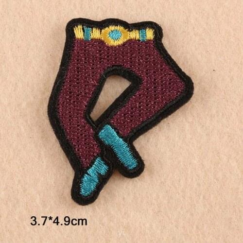 Dancing Pants Iron On Patch Embroidered Embroidery Clothes Patch For Clothing Clothes Stickers Garment Apparel Accessories
